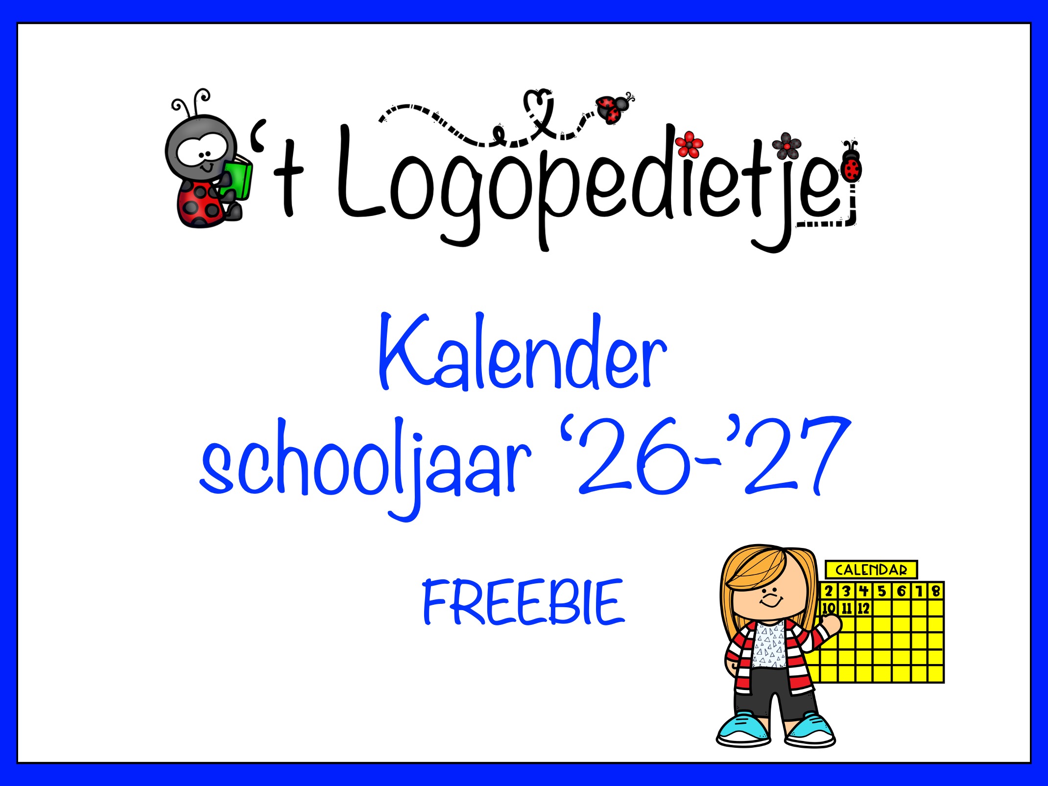 Freebie: Kalender 2026-2027